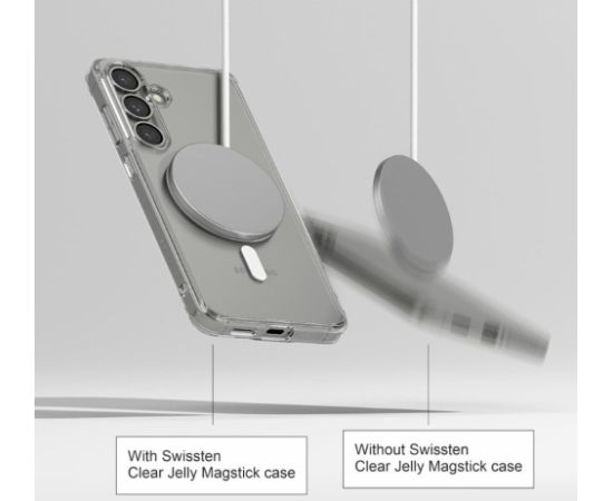 Swissten Clear Jelly MagStick Case Aizsargapvalks priekš Samsung Galaxy S26 Plus 5G Neoriģinālie Maciņi