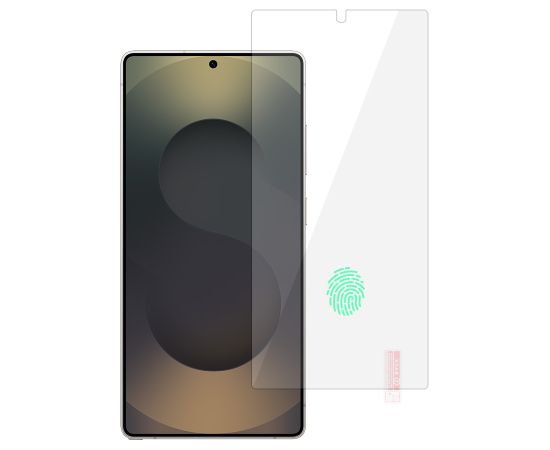 OEM Rūdīts stikls Orange priekš Samsung Galaxy S25 Ultra (ar pirkstu nospiedumu atbloķēšanu) Ekrānu aizsardzība