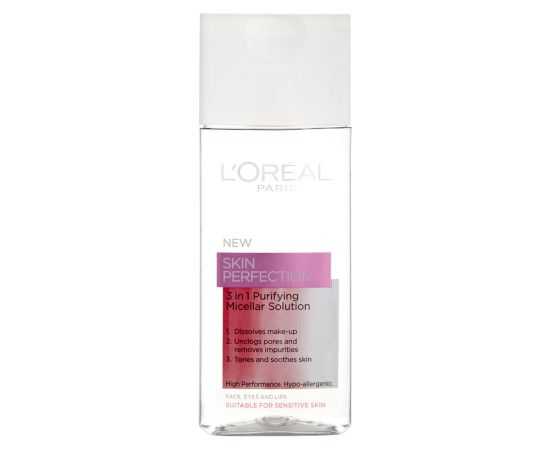 L'Oreal Paris, Skin Perfection, Micellar Water, 200 ml Sejas kopšana