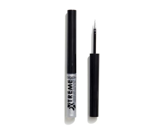 Gosh, Xtreme, Waterproof, Liquid Eyeliner, 004, Silver, 1.7 ml *Tester Dekoratīvā kosmētika