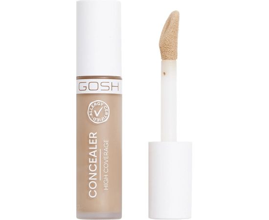 Gosh, Gosh, High Coverage, Liquid Concealer, 004, Natural, 6 ml Dekoratīvā kosmētika