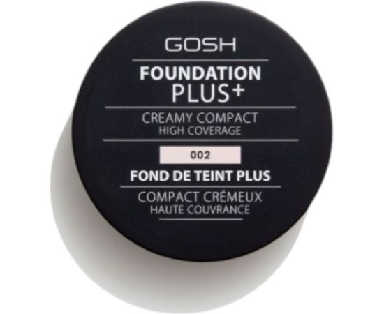 Gosh, Foundation Plus+, Full Coverage, Cream Foundation, 002, Ivory, 9 g *Tester Уход за лицом
