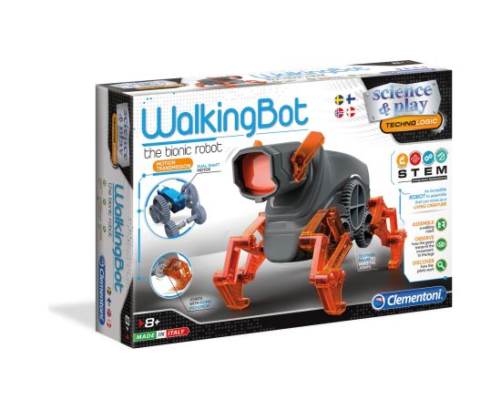 Clementoni, Walking Bot , Construction Set, 75039, For Boys, 8+ years Konstruktori 