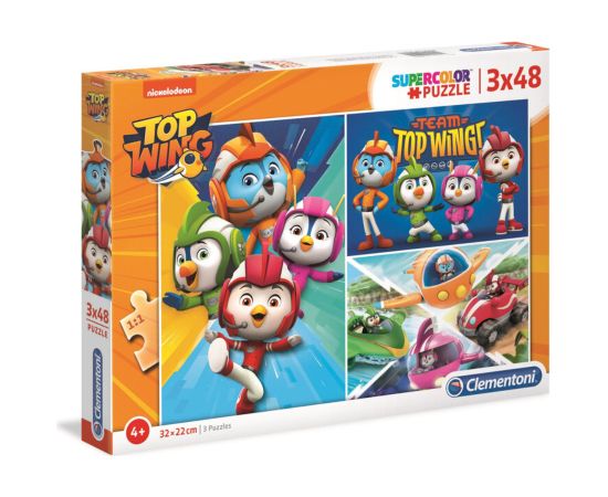 Set Trio, Clementoni, Top Wings, Puzzle, For Boys, 4+ years, 3x48 pcs Пазлы