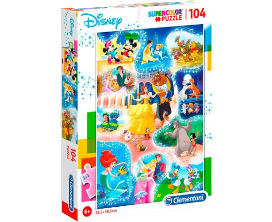 Clementoni, SuperColor, Disney Dance Time, Puzzle, Unisex, 6+ years, 104 pcs Пазлы