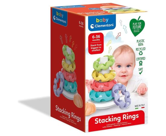 Clementoni, Play For Future Tower, Stacking Rings, Puzzle, Unisex, 6 - 36 months Пазлы