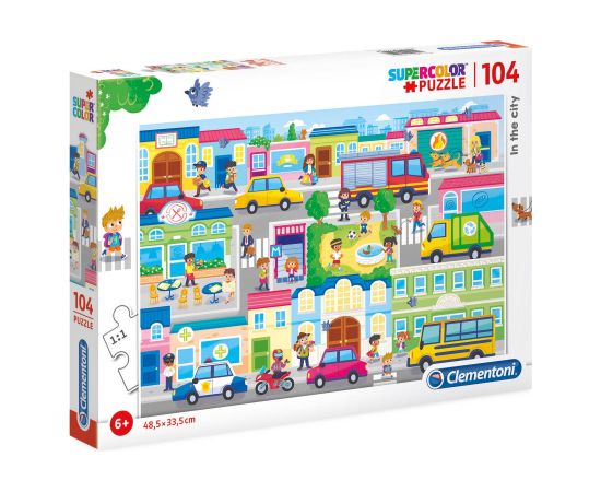 Clementoni, In The City, Puzzle, For Boys, 6+ years, 104 pcs Пазлы