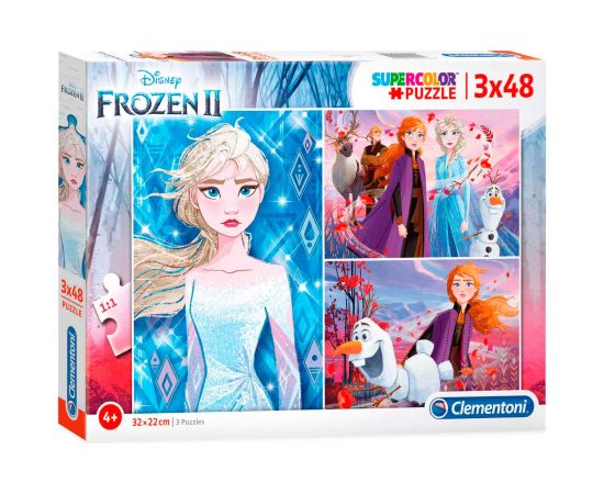 Set Trio, Clementoni, Frozen 2, Puzzle, Unisex, 3 x48 pcs Пазлы