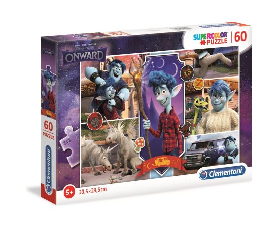 Clementoni, From The Movie, Onward, Puzzle, Unisex, 5+ years, 60 pcs Пазлы