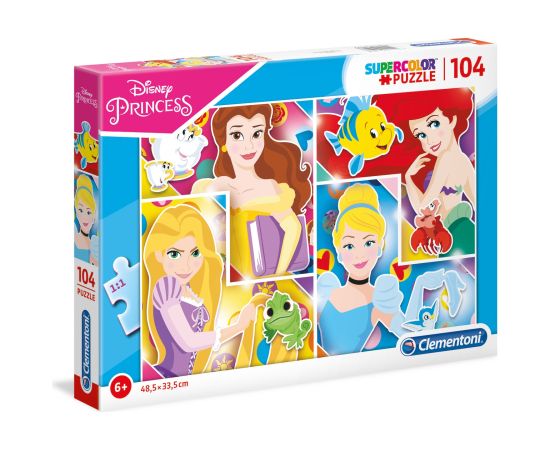 Clementoni, Disney Princess, Puzzle, For Girls, 6+ years, 104 pcs Пазлы