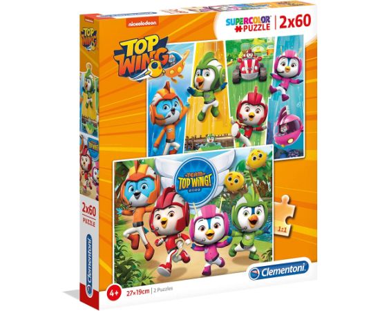 Clementoni, Top Wings, Puzzle, Unisex, 2 x60 pcs Пазлы