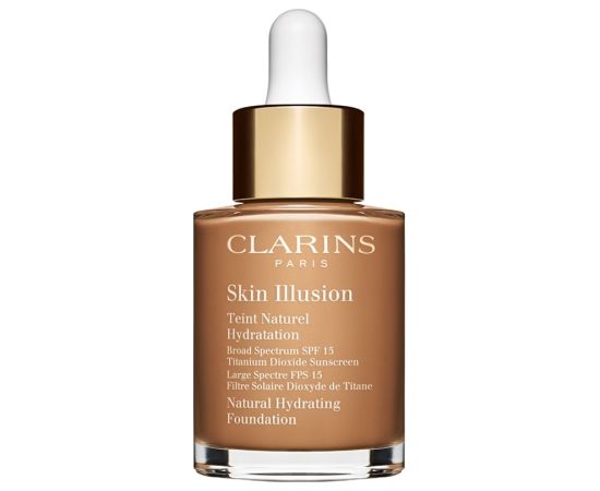 Clarins, Skin Illusion, Hydrating, Cream Foundation, 115, Cognac, SPF 15, 30 ml Sejas kopšana