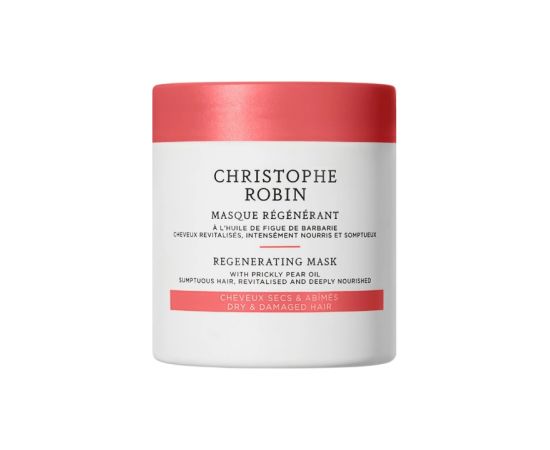 Christophe Robin, Regenerating, Prickly Pear Oil, Hair Treatment Cream Mask, For Revitalizing, 100 ml Matu kopšana
