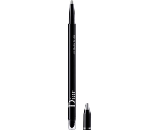 Christian Dior, Diorshow On Stage, Waterproof, Double-Ended, Kohl Eyeliner, 076, Silver Grey, 1.2 g Dekoratīvā kosmētika