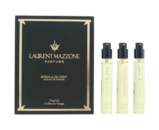 Set Trio, Laurent Mazzone, Sensual & Decadent, Extrait De Parfum, Unisex, 3 pcs, 15 ml Smaržas - NESAKĀRTOTS