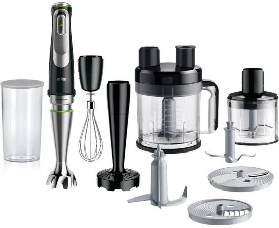 Braun MultiQuick 9 MQ 9187XLI 0.6 L Immersion blender 1200 W Black, Stainless steel Погружные блендеры - измельчители