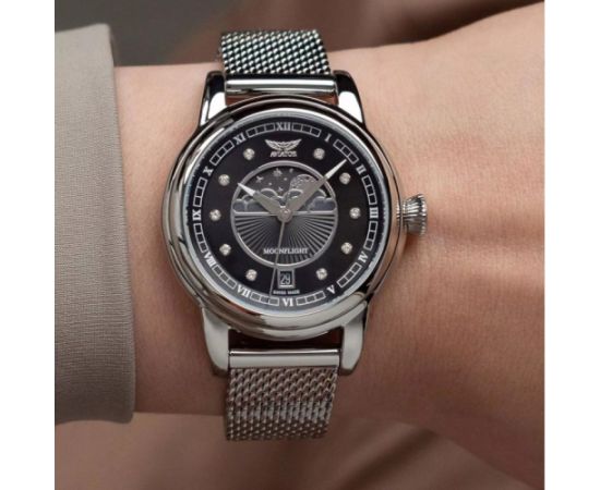 AVIATOR Douglas Moonflight Silver Diamonds Edition V.1.33.0.381.5 Наручные часы