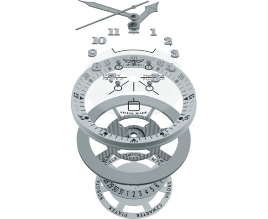 Aviator DOUGLAS DAY-DATE MECA-41 V.3.36.0.286.4 Rokas pulksteņi 