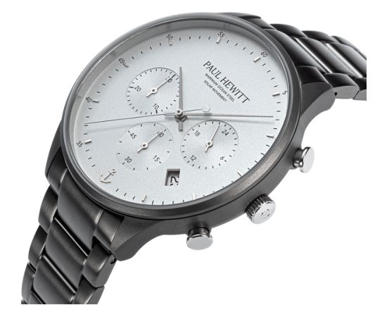 Paul Hewitt Solar Chrono Gun Metal White PH-W-0298 Наручные часы