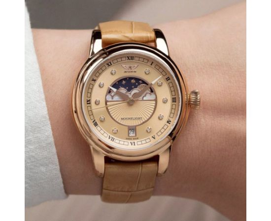 AVIATOR Douglas Moonflight  Diamonds Edition V.1.33.2.383.4 Наручные часы