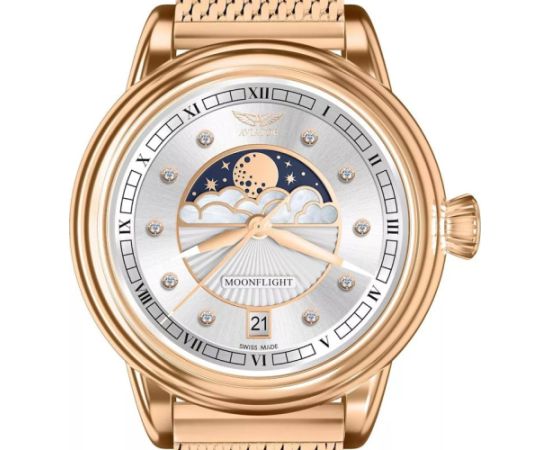 AVIATOR Douglas Moonflight  Diamonds Edition V.1.33.2.382.5 Rokas pulksteņi 