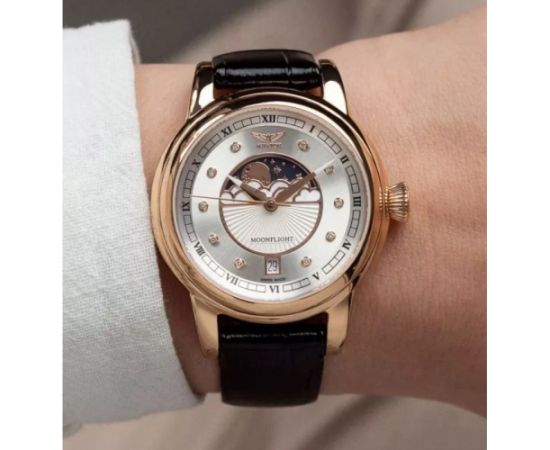 AVIATOR Douglas Moonflight Silver Diamonds Edition V.1.33.2.382.4 Rokas pulksteņi 