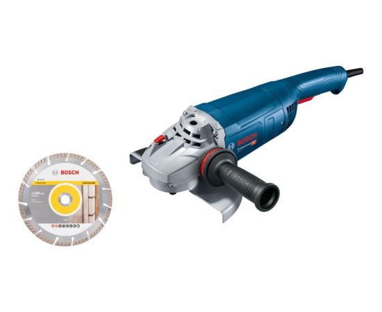 Bosch angle grinder GWS 22-230 J Professional (blue, 2,200 watts, incl. Diamond cutting disc) Jaunumi -Dārzam