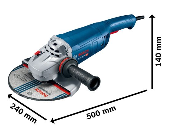 Bosch angle grinder GWS 22-230 J Professional (blue, 2,200 watts, incl. Diamond cutting disc) Jaunumi -Dārzam