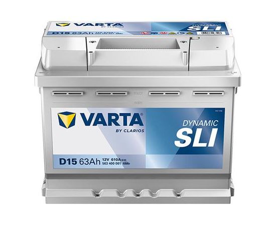 VARTA Silver Dynamic D15 SLI 63Ah 610A (EN) 242x175x190 12V -/+ Akumulators Akumulatori