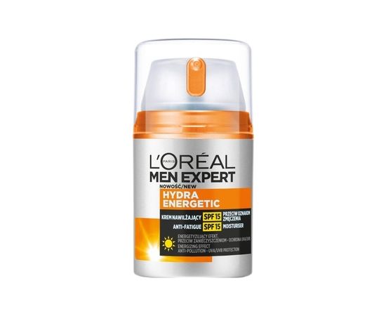 L'oreal Paris Men Expert Hydra Energetic Anti-Fatigue Moisturiser SPF 15 - Hydratační krém pro unavenou pleť 50ml Ķermeņa kosmētika