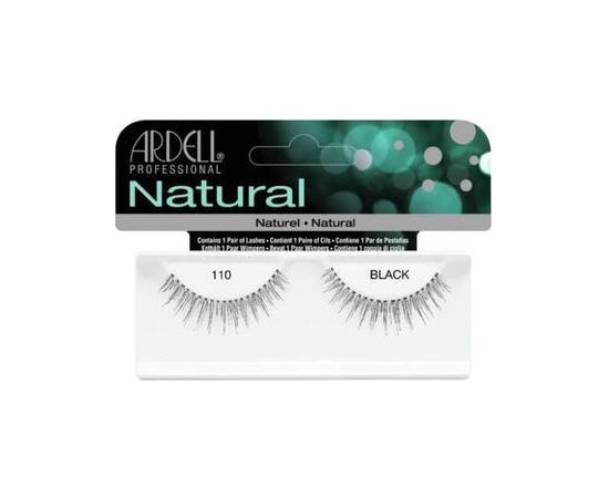 Ardell Natural Lashes 110 Black - Nalepovací řasy 0ml Dekoratīvā kosmētika