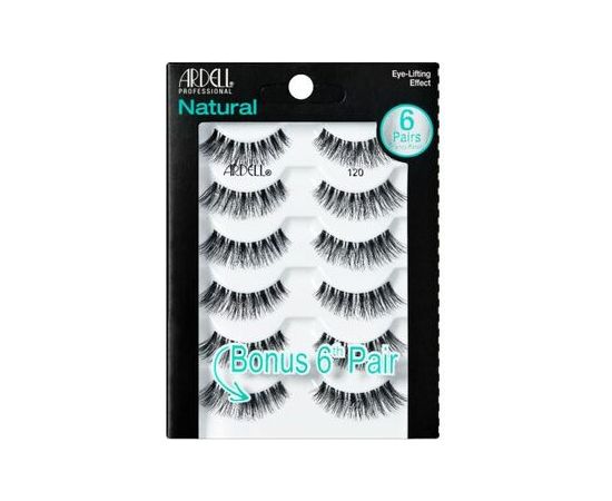 Ardell Natural Lashes 6 Pairs 120 - Umělé řasy 0ml Dekoratīvā kosmētika