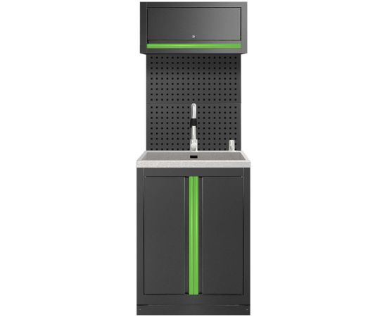 Modulārs mēbeļu komplekts (6 gab.) – modulārās sistēmas papildinājums ar izlietni (ref.18103) JBM Darbagaldi un darbnīcu mēbeles 