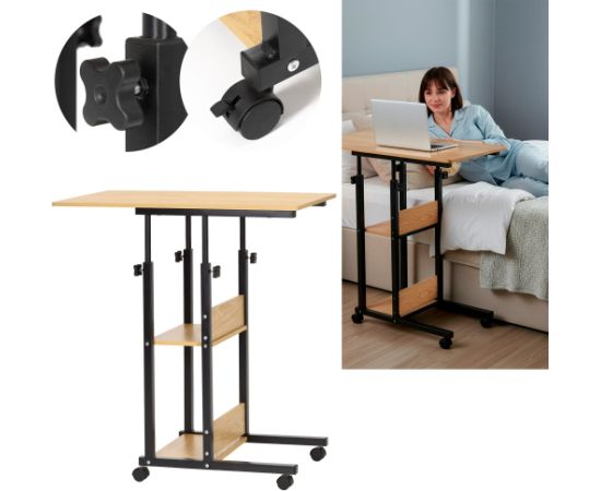 Springos Мобильный стол 73–85 x 40 x 80 см HF0060 Новости, мебель, дом