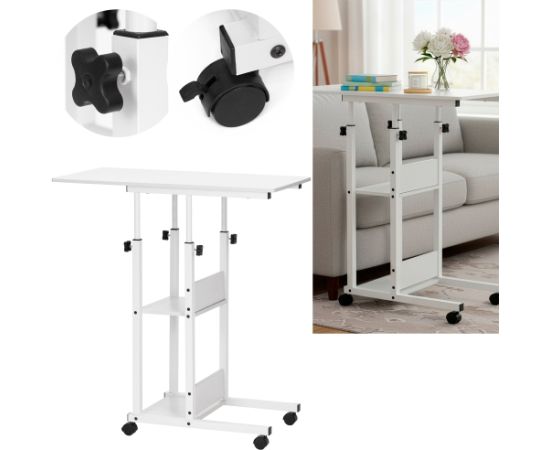 Springos Мобильный стол 73–85 x 40 x 80 см HF0059 Новости, мебель, дом