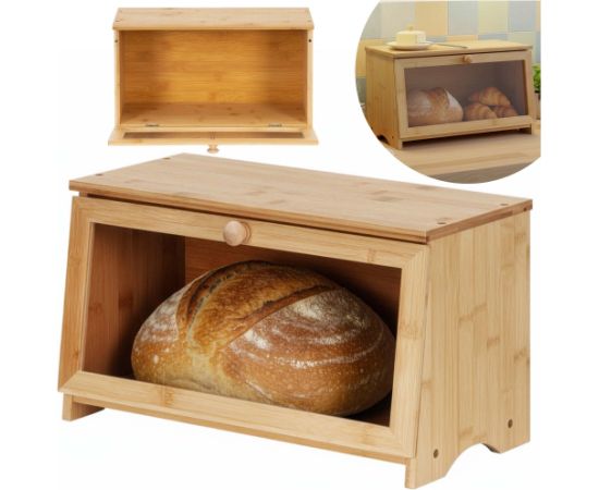 Springos Хлебница, контейнер для хранения хлеба, хлебный шкаф, бамбук Мебель для прихожей