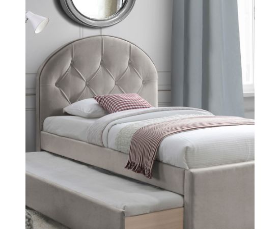 Bed LARA with two mattresses HARMONY UNO 90x200cm, champagne Кровати