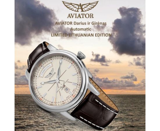 AVIATOR Darius ir Girėnas Automatic – Limited Lithuanian Edition Rokas pulksteņi 