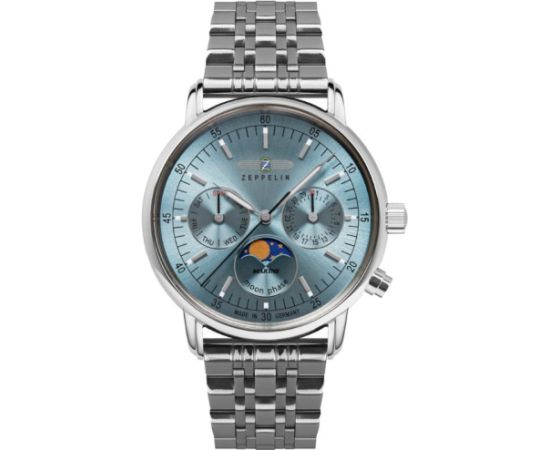 Zeppelin 8637M-3 LZ 14 Marine Moonphase Rokas pulksteņi 