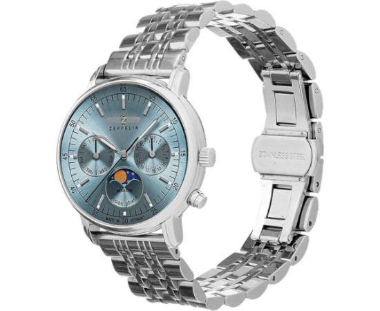 Zeppelin 8637M-3 LZ 14 Marine Moonphase Rokas pulksteņi 