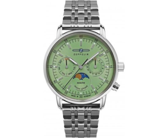 Zeppelin 8637M-4 LZ 14 Marine Moonphase Rokas pulksteņi 