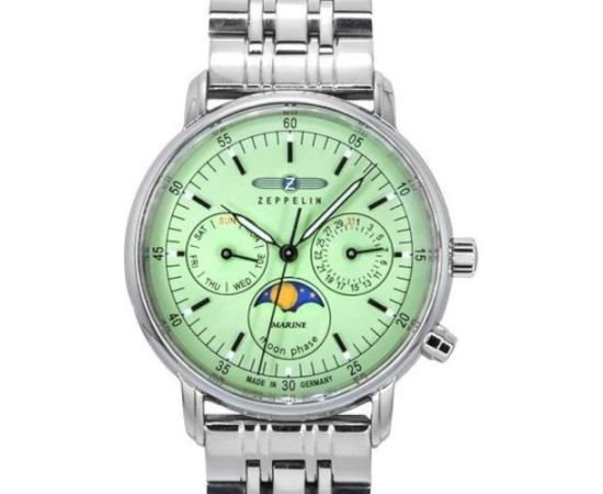 Zeppelin 8637M-4 LZ 14 Marine Moonphase Rokas pulksteņi 