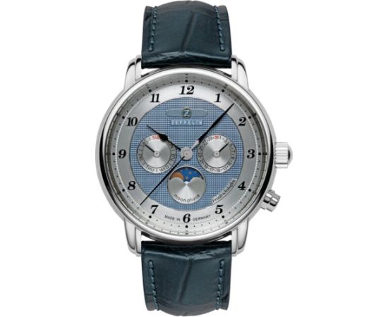 Zeppelin 8536-3 Captain's Line, Moon Phase Rokas pulksteņi 