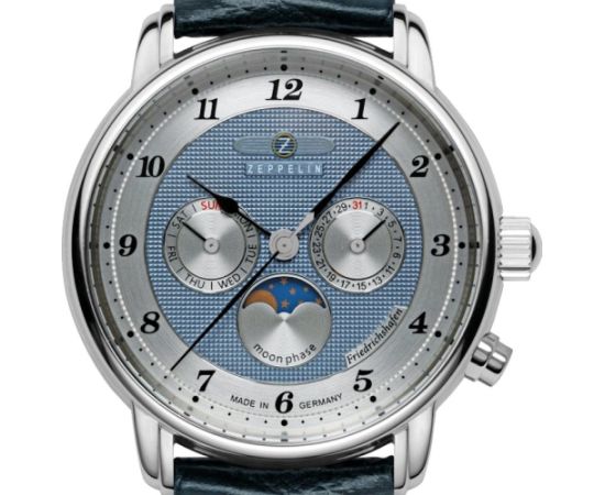 Zeppelin 8536-3 Captain's Line, Moon Phase Rokas pulksteņi 