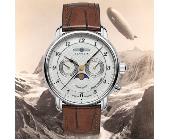 Zeppelin 8536-1 Captain's Line, Moon Phase Rokas pulksteņi 