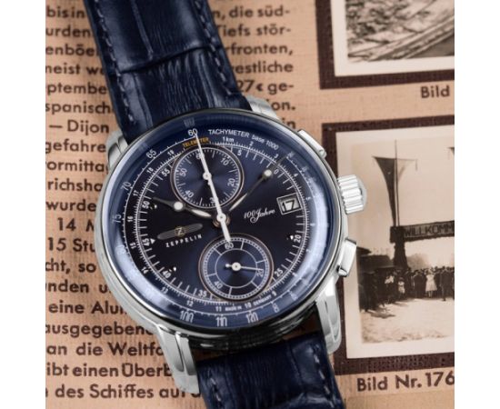 Zeppelin 100 Jahre 8670-3 Chronograph Rokas pulksteņi 