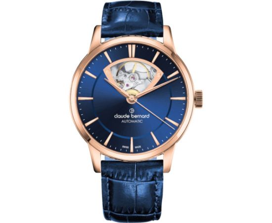 Claude Bernard Classic Automatic Open Heart 85017 37R BUIR3 Rokas pulksteņi 