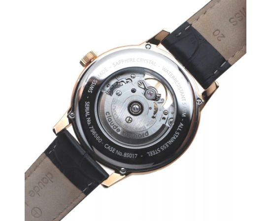 Claude Bernard Classic Automatic Open Heart 85017 37R BUIR3 Rokas pulksteņi 
