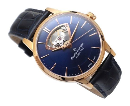Claude Bernard Classic Automatic Open Heart 85017 37R BUIR3 Rokas pulksteņi 