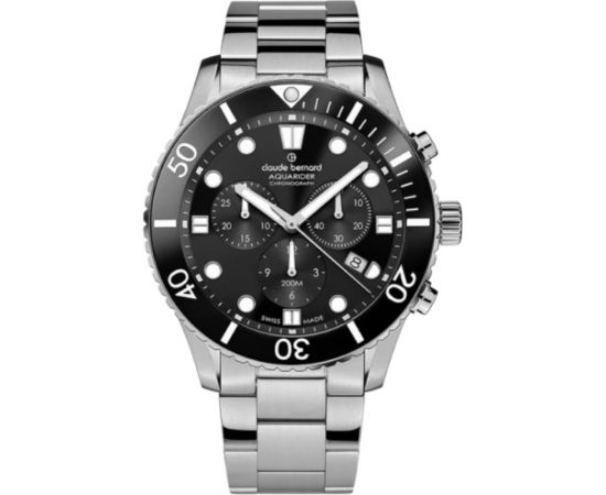 Claude Bernard Aquarider Chronograph 10252 3NBM NIB Rokas pulksteņi 